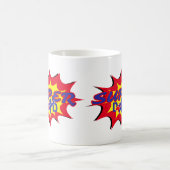 Super Hero Papa Stripboek Vaderdag Koffiemok (Center)