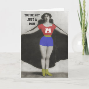 Super Hero Photo Art Moederdag Kaart