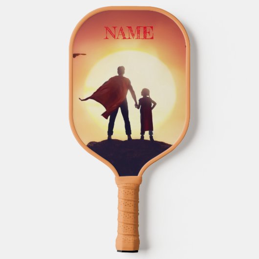 Super Hero Pickle Ball Paddle (Achterkant)