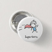 Super Hero Pin Ronde Button 3,2 Cm (Voorkant /achterkant)