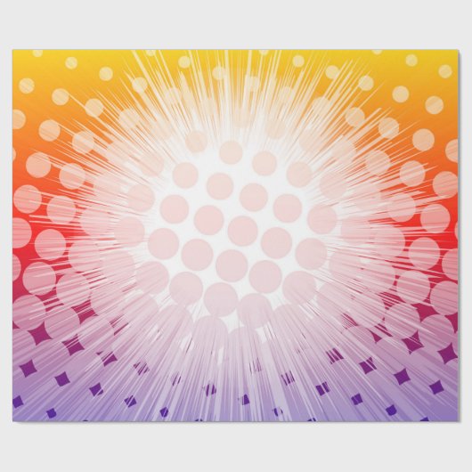 Super Hero Pop Art Paars Cadeaupapier (Vlak)