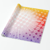 Super Hero Pop Art Paars Cadeaupapier (Uitgerold)