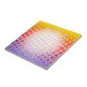 Super Hero Pop Art Paars Tegeltje (Zijkant)