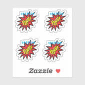 Super Hero Pow - Aangepast op maat Sticker (Vel)