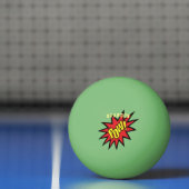 Super Hero Pow Aangepaste kleur Aangepast Pingpongbal (Net)