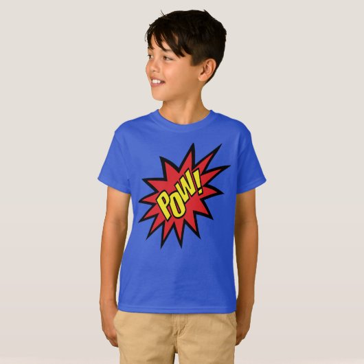 Super Hero Pow T-shirt (Voorkant volledig)
