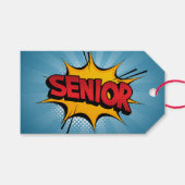 Super Hero Senior Cadeaulabel (Voorkant (Horizontaal))