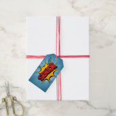 Super Hero Senior Cadeaulabel (Met Touw)