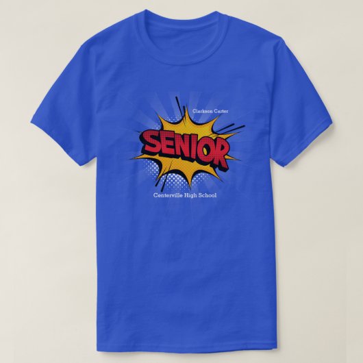 Super Hero Senior Dark T-shirt (Design voorkant)
