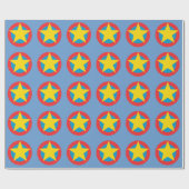 Super Hero Star Shield Cadeaupapier (Vlak)