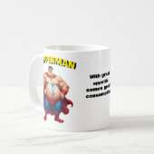 Super Hero SUPPERMAN Grappig Kantoor Gift Koffiemok (Voorkant links)