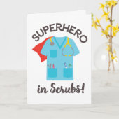 Super Hero Thank You Cards voor artsen en verpleeg Kaart (Gele Bloem)