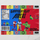 SUPER HERO THEME CHIP BAGS FLYER (Voorkant)