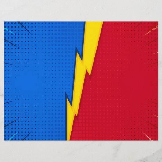 SUPER HERO THEME CHIP BAGS FLYER (Achterkant)