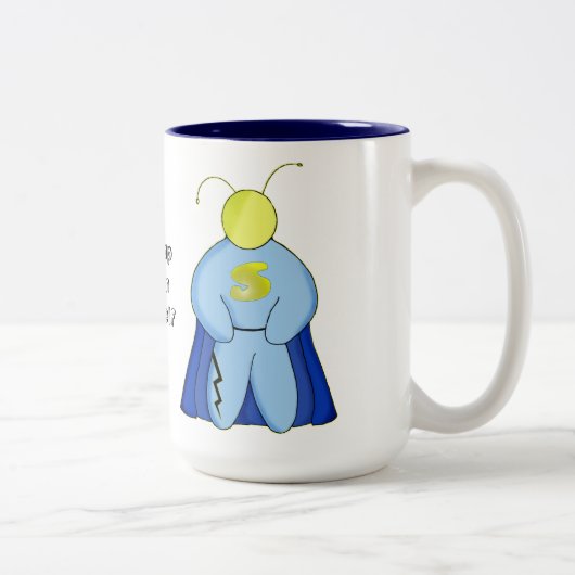 Super Hero Tweekleurige Koffiemok (Rechts)