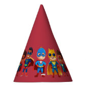 Super Hero Verjaardag Feesthoedjes (Rechts)