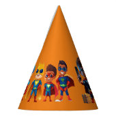 Super Hero Verjaardag Feesthoedjes (Links)