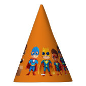 Super Hero Verjaardag Feesthoedjes (Rechts)