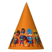 Super Hero Verjaardag Feesthoedjes (Links)