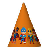 Super Hero Verjaardag Feesthoedjes (Rechts)