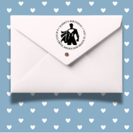 Super Hero verjaardagsfeestje Zelfinktende Stempel