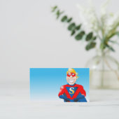 Super Hero-Visitekaartje - Horizontaal2 Visitekaartje (Staand voorkant)