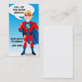 Super Hero Visitekaartje Shell - verticaal (Voorkant / Achterkant)