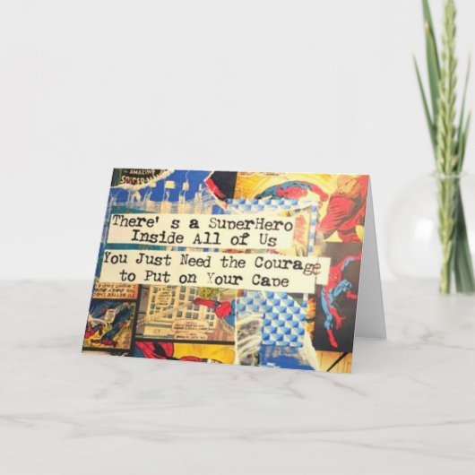 Super Hero Wenskaart Kaart (Voorkant)
