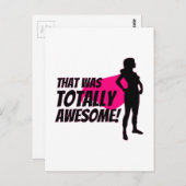 Super Hero Woman Power Briefkaart (Voorkant / Achterkant)