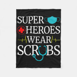 Super Heroes Draag de verpleegkundigen die medisch Fleece Deken