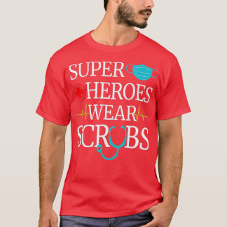Super Heroes Draag de verpleegkundigen die medisch T-shirt