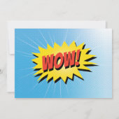 Super Heroes en Villains Kind Birthday Party Kaart (Achterkant)