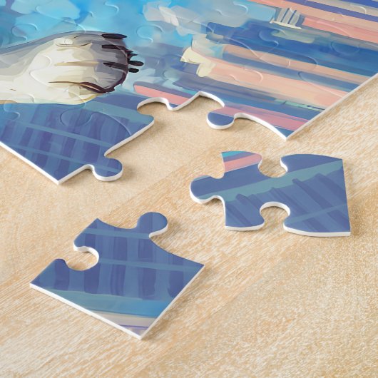 Super-Héros Volant-Puzzle Legpuzzel (Zijkant)