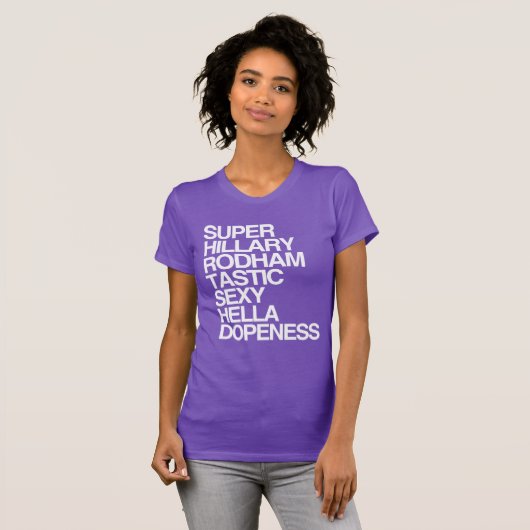 Super Hillary Rodhamtastic T-shirt (Voorkant volledig)
