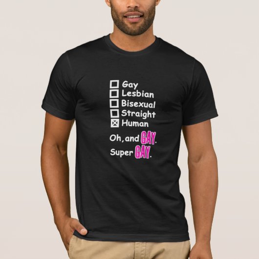 Super homo t-shirt (Voorkant)