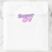 Super Homoseksueel Ronde Sticker (Tas)