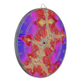 Super Hot Fiery Fizzure Fractal Abstracte Art Dartbord (Voorkant Links)