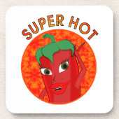 Super Hot Pepper Diva Bier Onderzetter (Voorkant)