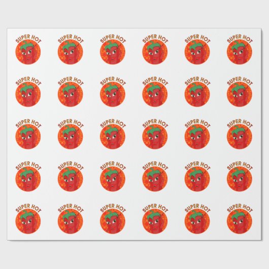 Super Hot Pepper Diva Cadeaupapier (Vlak)