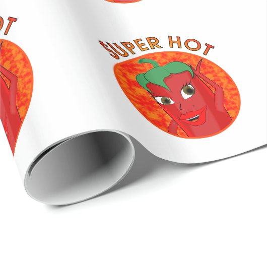 Super Hot Pepper Diva Cadeaupapier (Rol Hoek)