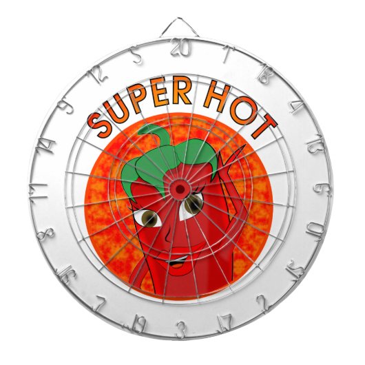 Super Hot Pepper Diva Dartbord (Voorkant)