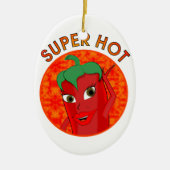 Super Hot Pepper Diva Keramisch Ornament (Voorkant)
