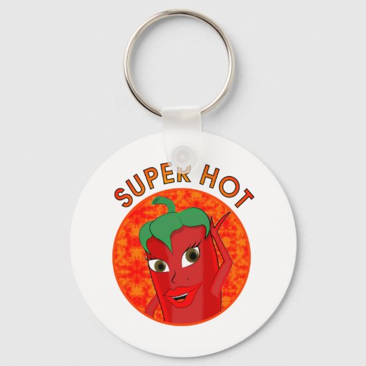 Super Hot Pepper Diva Sleutelhanger (Voorkant)