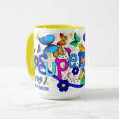 Super Hug-Mok voor downsyndroom Mok (Voorkant links)