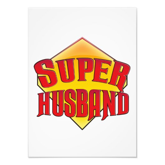 Super Husband Foto Afdruk (Voorkant)