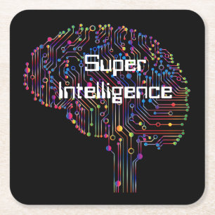 Super Intelligente Technologie Kartonnen Onderzetters