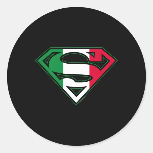 Super Italiaans schild Ronde Sticker (Voorkant)