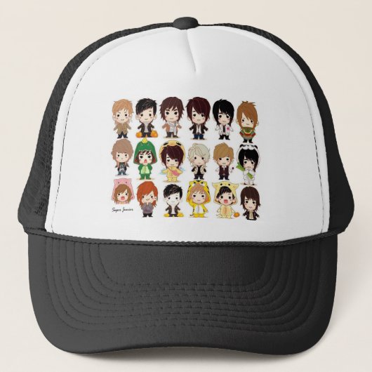 Super Junior (Cartoon behangselpapier ) (groot) Trucker Pet (Voorkant)