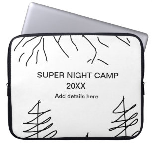 Super kamp zomer winter voeg naam jaar reis vaccin laptop sleeve