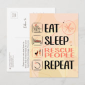 "Super Kapper / Hair Stylist" Hair Salon Gift Briefkaart (Voorkant / Achterkant)